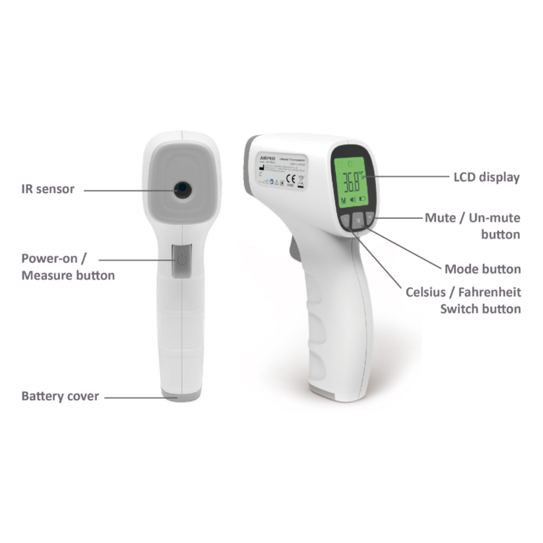 Forehead Thermometer, Part No. JPD-FR202