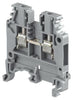 ENTRELEC 1SNA115486R0300 Feed-Through DIN Rail Terminal Block, Gray