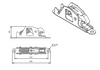 Narrow Pressure Lock Latch | Part No. 0347 41 |  HAPPICH
