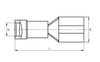 Elpress A2507FLST Insulated Female Spade Terminal