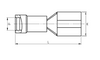Elpress A2507FLS Insulated Female Spade Terminal