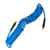 Blue Urethane Self Coiling Hose/MNPT Ends | Part No. NL1085-025X25 | KURI TECH