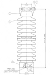 Insulator 69kV Line Post Porcelain Vertical | Part No. DA-85191-E | NGK