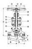 1" Valve Globe Valve Outside Screw Stem -Screw Welded Bonnet -Class 1500 -Socket Weld Or Threaded Npt -Integral Seat | Part No. L-R930B A105N-F6HFS | OBM